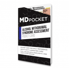 Alcohol Withdrawal Assessment Card 