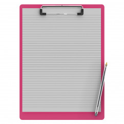 Letter Size 8.5 x 11 Aluminum Clipboard | Pink