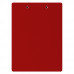 Letter Size 8.5 x 11 Aluminum Clipboard | Red