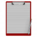 Letter Size 8.5 x 11 Aluminum Clipboard | Red