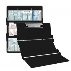 Trifold WhiteCoat Clipboard® - Black Pharmacy Edition