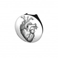 Vintage Heart Diagram Stethoscope Button